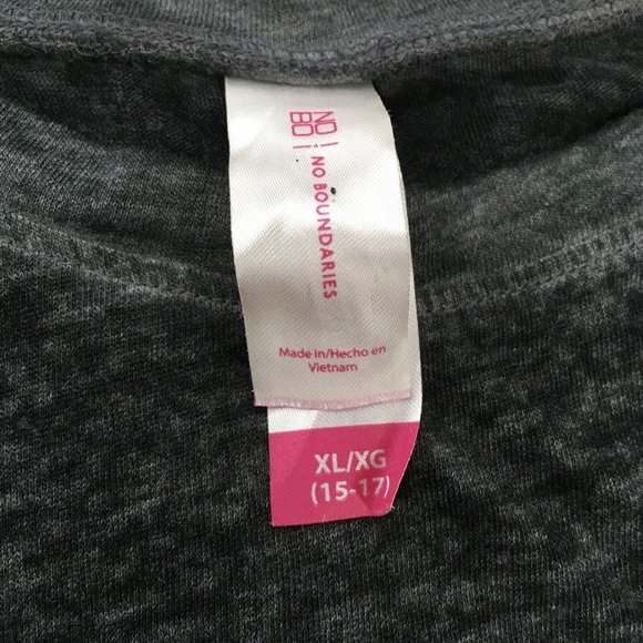 No Boundaries Tank Top Owl Size XL 15/17 Black White Beach Workout Split Back - Picture 5 of 7